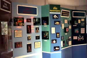 Photo display at new visitor center